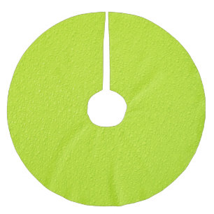 Helle Limone grüne Trendy Neonfarben Polyester Weihnachtsbaumdecke