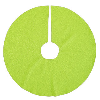 Helle Limone grüne Trendy Neonfarben Polyester Weihnachtsbaumdecke