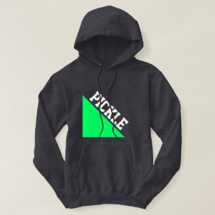 Helle Limone Wedge Weißes Pickleball Motto Auf Gra Hoodie