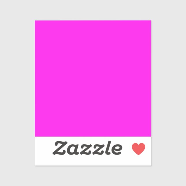 Helle Magenta Solid Color Aufkleber (Blatt)