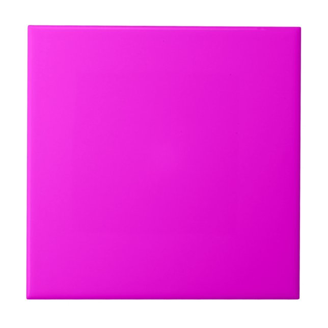 Helle Magenta Solid Color Fliese (Vorderseite)