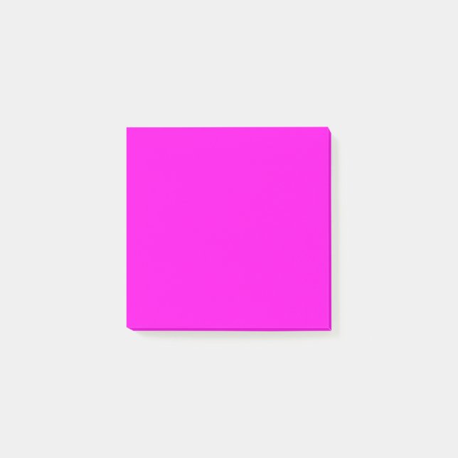 Helle Magenta Solid Color Post-it Klebezettel (Vorderseite)