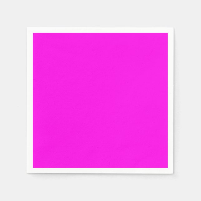 Helle Magenta Solid Color Serviette (Vorderseite)