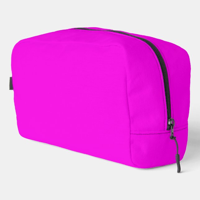 Helle Magenta Solid Color Waschbeutel (Rechte Ecke)