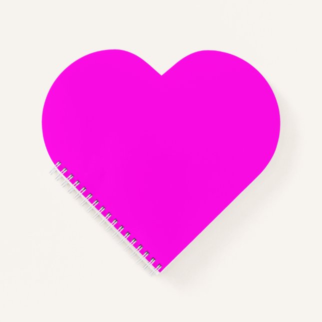  Helle Magenta (solide Farbe)  Notizbuch (Vorderseite)