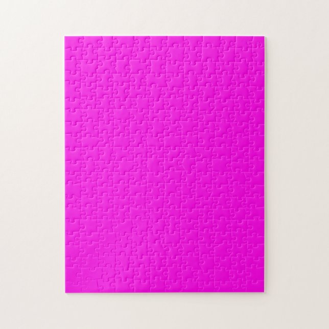 Helle Magenta (solide Farbe) Puzzle (Vertikal)