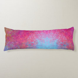Helle Magenta Sunset Abstrakte Acrylpour Seitenschläferkissen