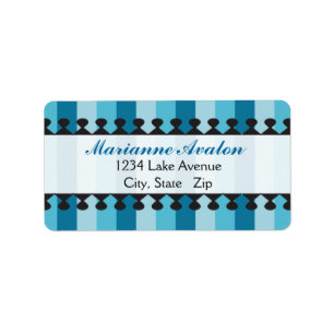 Helle Markisen-blaue Adressen-Etiketten Adressaufkleber