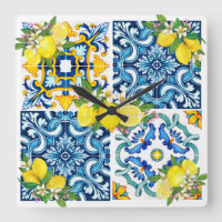 Helle mediterrane sizilianische Tiles Citrus Lemon