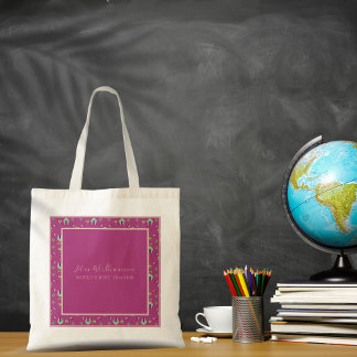 Helle, moderne Blumenlehrer-Tasche Tragetasche