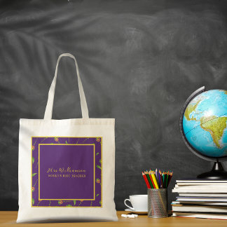 Helle, moderne Blumenlehrer-Tasche Tragetasche