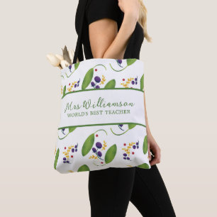 Helle moderne Blumenlehrerin Tote Tag