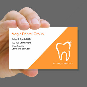 Helle, moderne Dentin Business Cards Visitenkarte