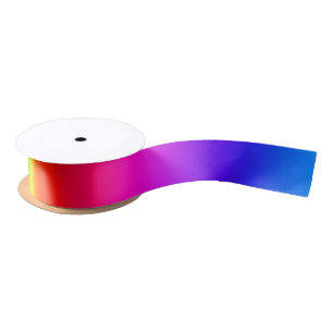 Helle, moderne Regenbogenfarben Satinband