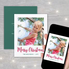 Helle moderne Schrift Frohe Weihnachten Minimales