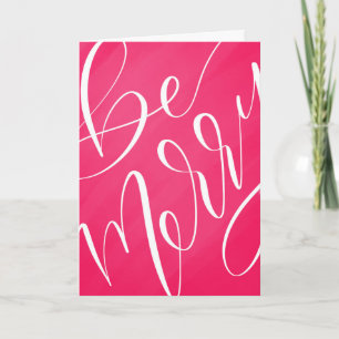 Helle, moderne Script Weihnachtsfeiertag - Sei fro Karte