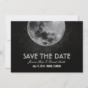 Helle Mond-Save the Date Mitteilungen Save The Date