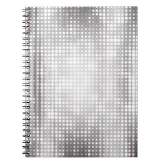 Helle Mosaik: Glänzendes Grau Abstract. Notizblock