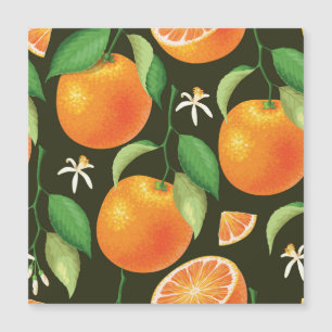 Helle nahtlose orange Musterdesign. Magnetkarte