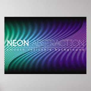 Helle Neonlinien Hintergrund mit 80er-Stil1980, 8 Poster