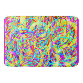 Helle Neonmuster Print Badematte