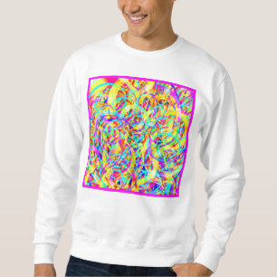 Helle Neonmuster Print Sweatshirt