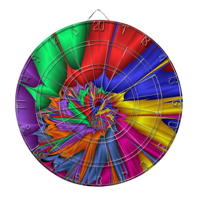 Helle One Fraktal Spiral Dart Board Dartscheibe (vorne)