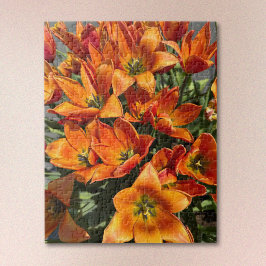 Helle Orange Calypso-Tulpen-Puzzle Puzzle