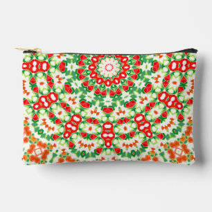 Helle Orange-Grüne Modische Bandana-Schal Zubehörtasche
