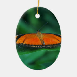 Helle Orange und schwarze Schmetterlinge auf der l Keramik Ornament