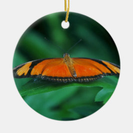 Helle Orange und schwarze Schmetterlinge auf der l Keramikornament