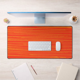 Helle Orange Wild Striped Desk Mat Pad Schreibtischunterlage