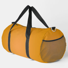 Helle orangefarbene Sporttasche mit schwarzen Grif Duffle Bag