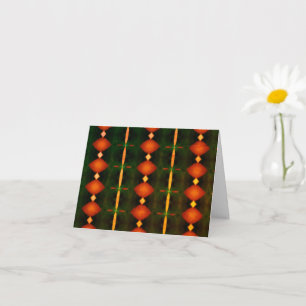Helle Orangen Abstrakte Art Blankokarte Karte
