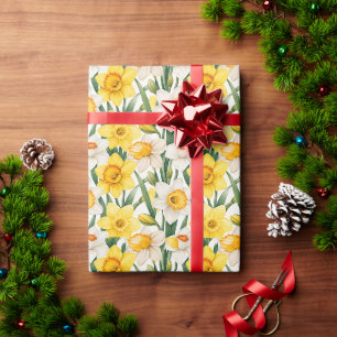Helle Osterglocke Botanische Kunst Geschenkpapier