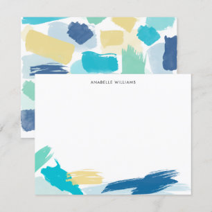 Helle Paint Brush Strikes Custom Danke Karten