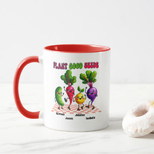 Helle PFLANZE GUTE SAATEN Custom 4 Kids Name Mama' Tasse