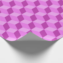 HELLE PINK GEOMETRISCHE KUBE-PATTER
