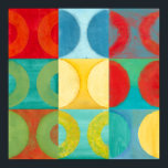 Helle Pop Art mit Kreise und Plätzen Poster<br><div class="desc">Fluoreszenz ist nicht mehr nur für Lichter,  wie dieses wunderbar helle Kunstwerk aus Pop beweist. Dieser Ausdruck ist eine Mischung aus quadratischen Gittern mit farbigen Kreisen im Inneren. Wenn Sie abstrakte Kunst Liebe,  werden Sie diesen Druck Liebe!</div>