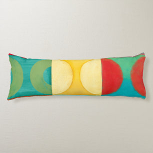Helle Pop Art mit Kreise und Plätzen Seitenschläferkissen