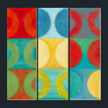 Helle Pop Art mit Kreise und Plätzen Triptychon<br><div class="desc">Fluoreszenz ist nicht mehr nur für Lichter,  wie dieses wunderbar helle Kunstwerk aus Pop beweist. Dieser Ausdruck ist eine Mischung aus quadratischen Gittern mit farbigen Kreisen im Inneren. Wenn Sie abstrakte Kunst Liebe,  werden Sie diesen Druck Liebe!</div>