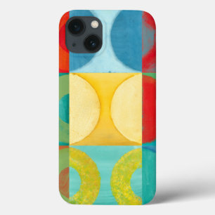 Helle Pop-Kunst mit Kreisen und Quadraten Case-Mate iPhone Hülle