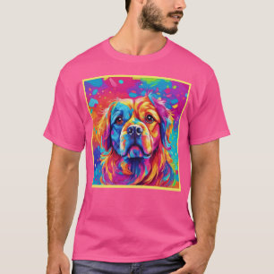 Helle Pup: farbenfrohe Hundedesign T-Shirt