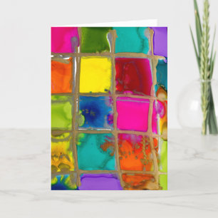 Helle Quadrate Lovitude Vielen Dank Note Card Dankeskarte