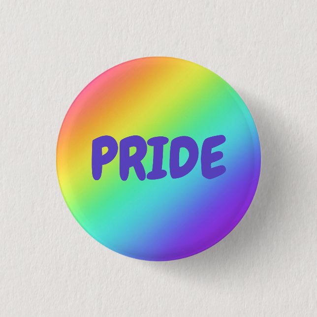Helle Rainbow PRIDE Button-on-Taste Button (Vorderseite)