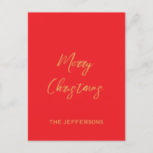 Helle Red & Gold Farben Frohe Weihnachten