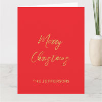 Helle Red & Gold Farben Frohe Weihnachten