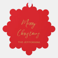 Helle Red & Gold Farben Frohe Weihnachten