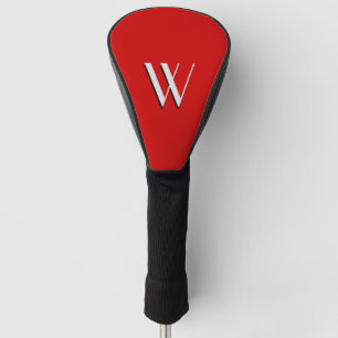 Helle Red Initialed Golf Head Cover Headcover