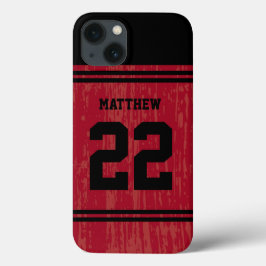 Helle Red Sport Jersey Nummer iPhone 6 13 Hülle
